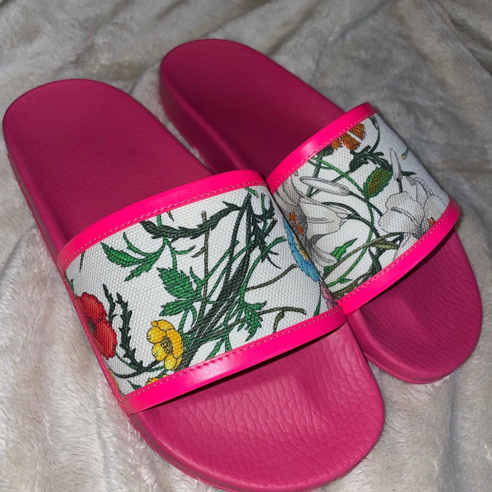 Gucci Floral Slides
